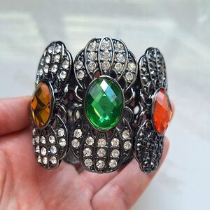 NEW! Multicolored Clamper Statement Bracelet